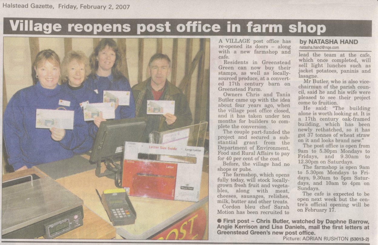 New Greenstead clipping New Greenstead clipping